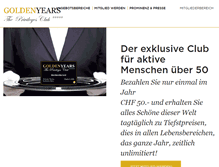 Tablet Screenshot of goldenyears.ch